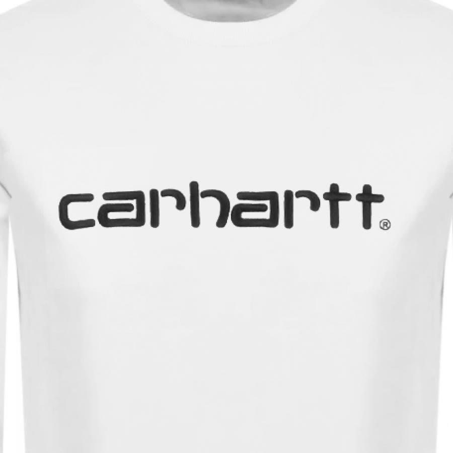 Alternative Image for ProductCarhartt Logo Sweatshirt White3